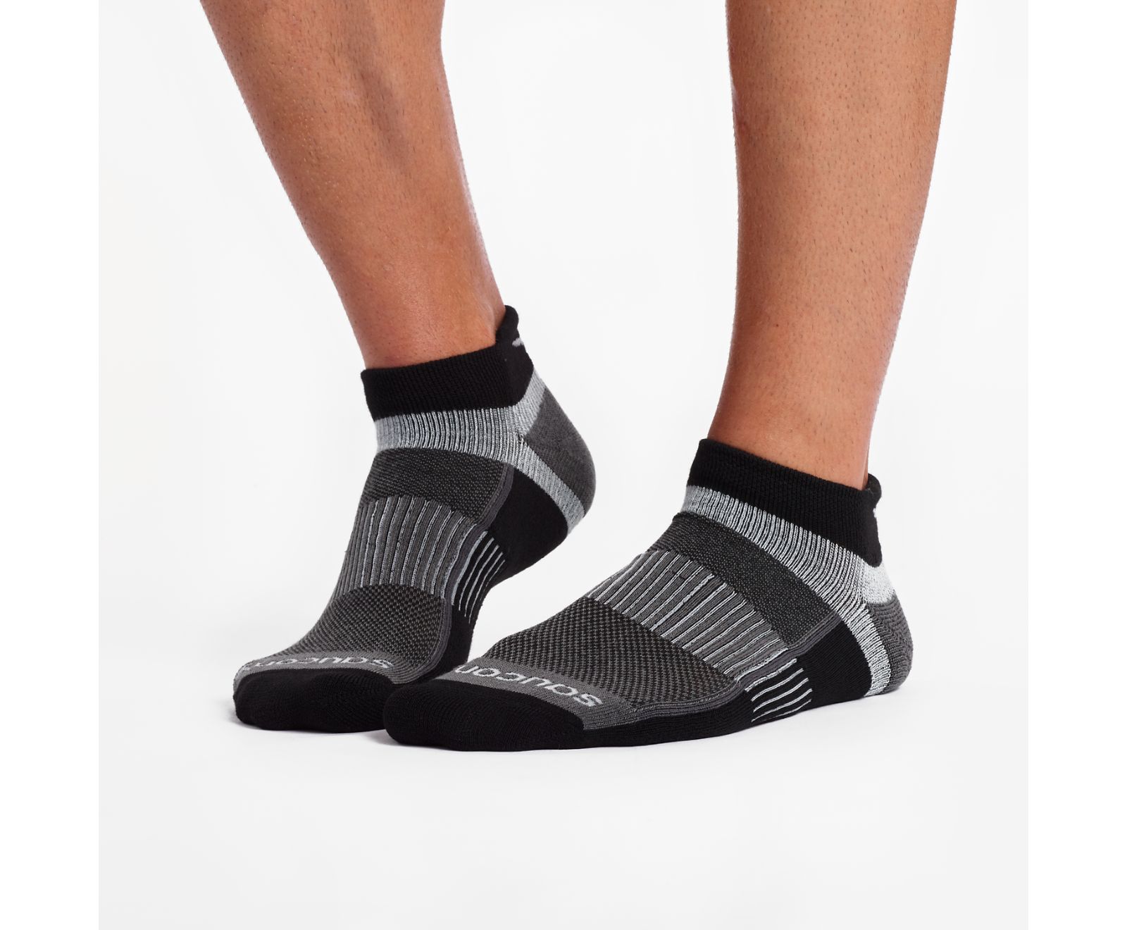 Calcetines Saucony Inferno No Show Tab 3-Pack Niños Negros | México 788ILHS